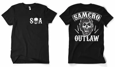 Buy T-Shirt Sons Of Anarchy - Soa Samcro Outlaw Men's Sweater Hybris • 15.73£