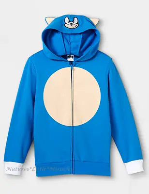 Buy Sonic The Hedgehog Boys Hoodie Jacket Size 4-18 Zip Girls Kids Costume Halloween • 29.19£