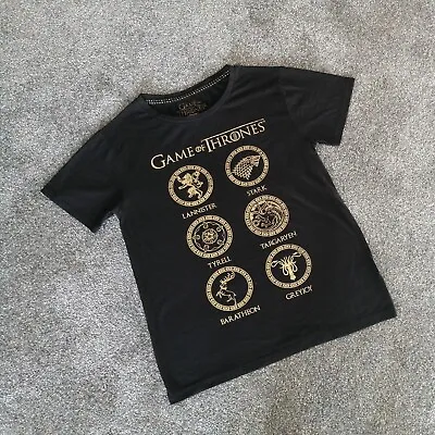 Buy Women's GAME OF THRONES Tee Size 6-8 S T-Shirt Houses House Of Dragons • 8.99£