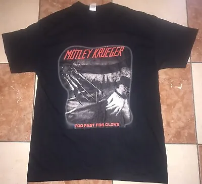 Buy Motley Krueger Nightmare On Elm Street Large T-shirt (c) • 11.99£