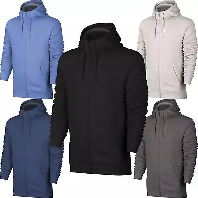 Buy Mens Plain Hoodie Ex-Store Fleece Zip Up Jacket Hood Sweatshirt Zipper Top S-6XL • 10.99£