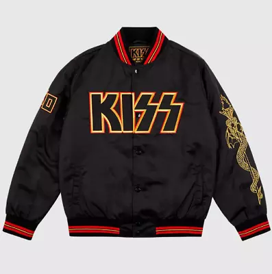 Buy Kiss End Of The Road 2023 World Tour NEW Bomber Jacket Large L W Kiss Merch Bag • 189.44£