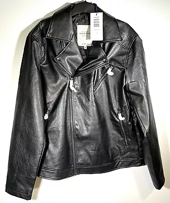 Buy Jack & Jones Mens Faux Leather Jacket Medium Brand New • 34.97£