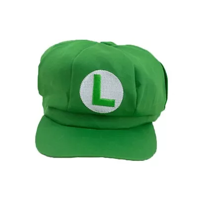 Buy Green Luigi Super Mario Bros Hat Cap Fancy Dress Game Italian Plumber Costume • 6.99£