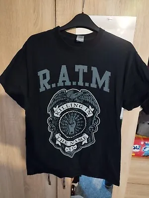 Buy Rage Against The Machine Black T Shirt Gildan Medium  • 10£