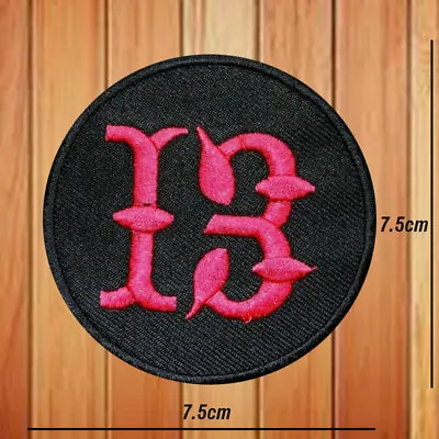Buy 13 Lucky Number Biker Embroidered Patches Iron Or Sew On Applique Badge Logo • 2.99£