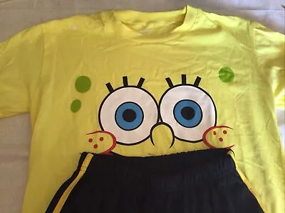 Buy Sponge Bob T-shirt & Shorts, Official Nickelodeon Merch, Kids Size 14/16, NEW • 11.83£