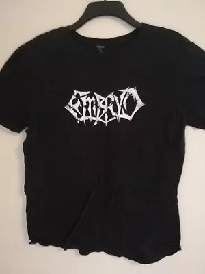 Buy Embryo Italian Death Metal Band Logo  Shirt L Death Deicide Vader Dying Fetus • 8£
