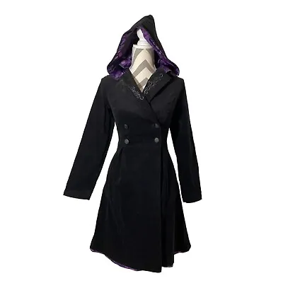 Buy Nightmare Before Christmas Hooded Velvet Coat Size S • 96.42£