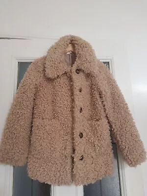 Buy Miss Selfridge Beige Wooly Style Ladies Jacket Size 8 Petite Range. • 50£