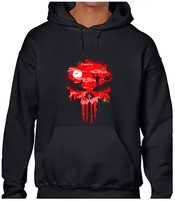 Buy Death Skull Hoody Hoodie Serial Killer Murderer Slasher Movie Retro Skeleton • 16.99£