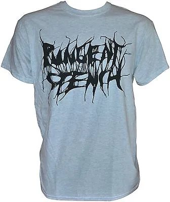 Buy PUNGENT STENCH - Black-Logo - Grey-Gildan-T-Shirt - S / Small - 164138 • 14.63£