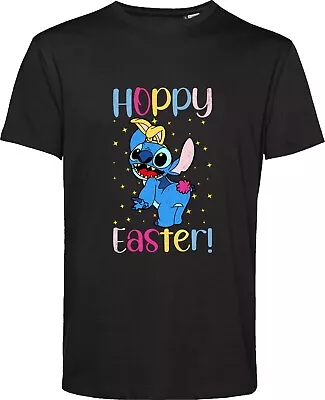 Buy Hoppy Easter T Shirt Lilo & Stitch Snowflakes Easter Presents Festive Gift Top • 9.99£