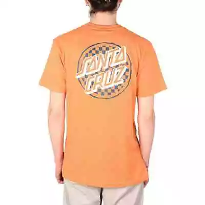 Buy Santa Cruz Breaker Check Opus Dot S/S T-Shirt - Apricot • 27.99£