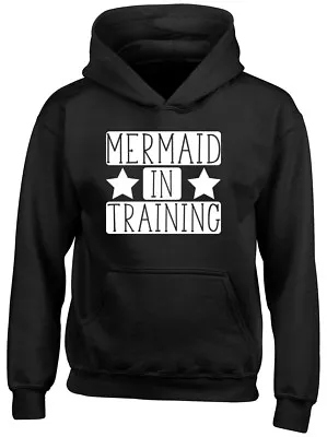 Buy Mermaid In Training Girls Kids Childrens Hoodie • 13.99£