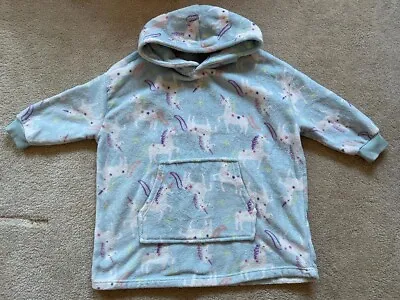Buy Girls Nightwear Hoodie Unicorn M&S Oversized Fleece Beach Age 7-8 Years • 4.90£
