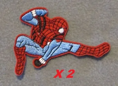 Buy Marvel SPIDERMAN KUNG FU Iron/Sew On Patch Badge T-shirt Kids Clothing X 2 • 2.75£