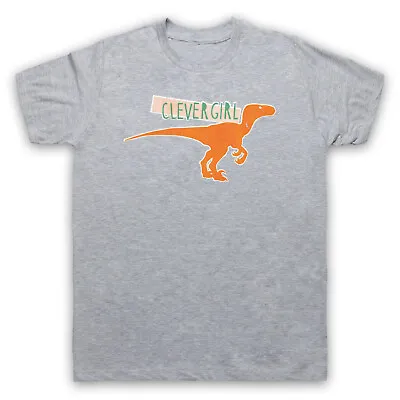 Buy Clever Girl Velociraptor Unofficial Jurassic Park Quote Mens & Womens T-shirt • 17.99£