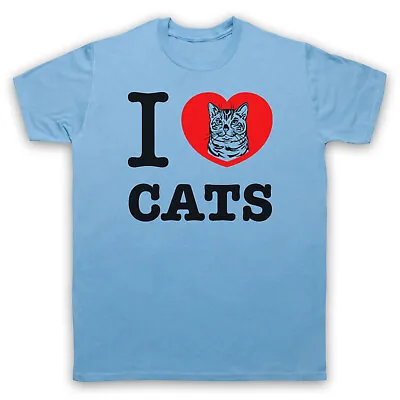 Buy I Love Cats Animal Rights Lover Save The Animals Cute Mens & Womens T-shirt • 19.99£