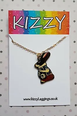 Buy KIZZY Jewellery - ALICE RABBIT Enamel Necklace Gold Chain In Wonderland • 4£