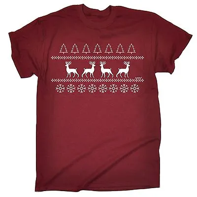 Buy Christmas Jumper Reindeer T-SHIRT Tee Santa Holiday Funny Present Gift Xmas • 14.95£
