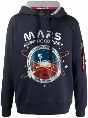 Buy Alpha Industries Mission To Mars Hoodie Men Sweatshirt 12633007 • 78£