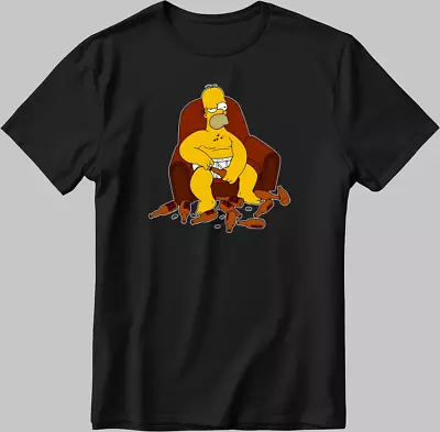 Buy The Simpsons, Simpson Drawing Short Sleeve White-Black Men/ Women T Shirt R206 • 10£