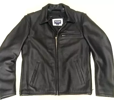 Buy AWESOME TRIUMPH   1950s   STYLE LEATHER MOTORCYCLE  JACKET - 40 - VGC RRP £395 • 195£
