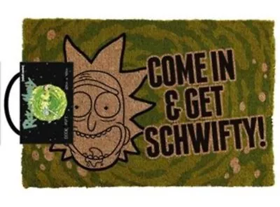 Buy Impact Merch. Doormat: Rick And Morty - Get Schwifty - Doormat 400mm X 600mm • 18.93£