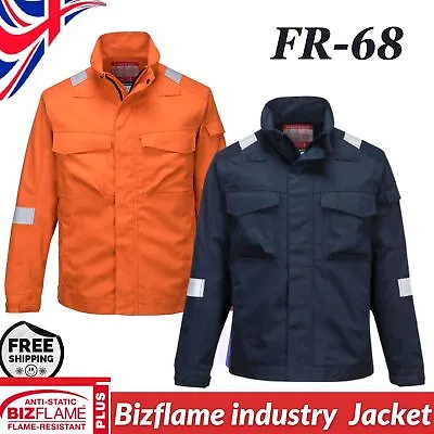 Buy Portwest Bizflame Industry Jacket Welding Flame Resistant Safety Protection UK • 79.95£