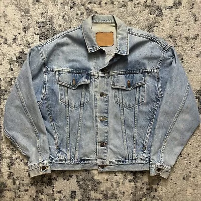 Buy Vintage 90s Levi's 57598 Trucker Denim Womens Jean Jacket Made In USA Size XL • 42.52£