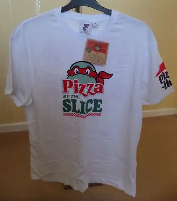 Buy 2023 Primark Teenage Mutant Ninja Turtles Pizza Hut WHITE T Shirt Size M BNWT • 29.99£