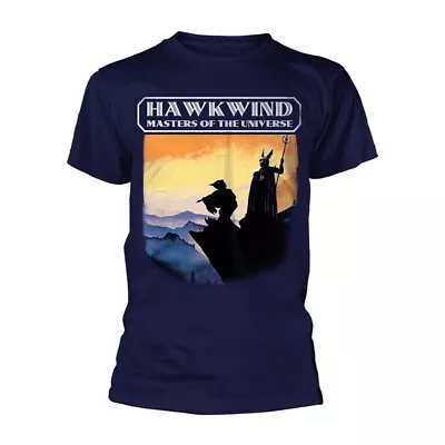 Buy HAWKWIND - MASTERS OF THE UNIVERSE NAVY - Size S - New T Shirt - J72z • 12.13£