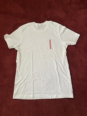 Buy Interpol Marauder White 2019 Tour Shirt Large New RARE *see Pictures* • 77.04£