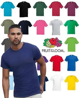 Buy Fruit Of The Loom T Shirts Short Sleeve 100% Cotton Plain Tee Men Women • 6.99£