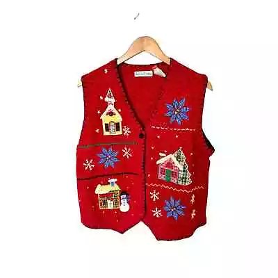 Buy Vintage Red Knitted Christmas Sweater • 43.43£