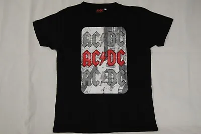 Buy Ac/dc Repeat Stacked Logo T Shirt New Official Back In Black Shoot To Thrill • 10.99£