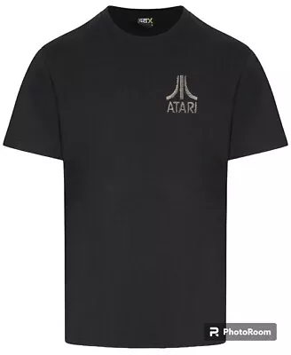 Buy Atari Embroidered Black Large T Shirt. Retro Game Logo • 18£