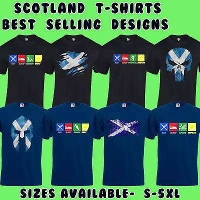Buy Scotland T-shirts Scottish Flag Design Football Rugby Fan Gift Idea S- 5xl • 8.99£