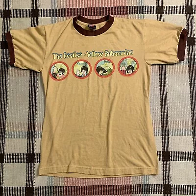 Buy The Beatles Yellow Submarine Portals Ringer T Shirt 2004 Small Made In USA!!! • 28.37£