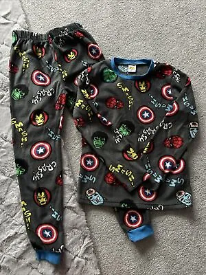 Buy Boys Marvel Fleece Pyjamas Age 10-11 Years Worn Once  • 4£