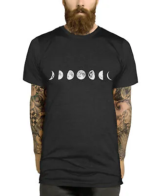 Buy Moon Phases T-Shirt Space Emo Indie Men Women Kid Clothing T Shirt Top L224 • 14.99£