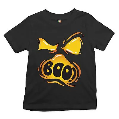 Buy Boo! Ghost Face Youth T-shirt Halloween Trick-or-Treat All Hallows' Eve Kids • 18.86£