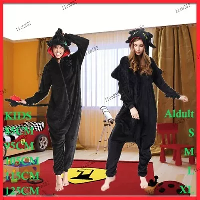 Buy How To Train Your Dragon Toothless Pajamas Kids Sleepwears Cosplay Unisex Gifts • 17.99£