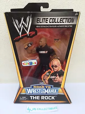 Buy WWE Boxed Elite Dwayne The Rock Johnson + Accessories Wrestling Action Figure • 70£