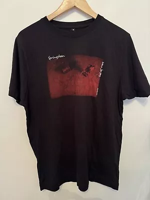 Buy Hunky Dory Bruce Springsteen T Shirt Black New Jersey Medium  • 18.99£