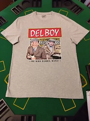 Buy Mens Only Fools & Horses ( Delboy ) T-shirt - Size Medium - Grey - New • 9.99£