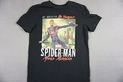 Buy Spider Man Miles Morales Graphic Tee Shirt Boys Size Large • 10.45£