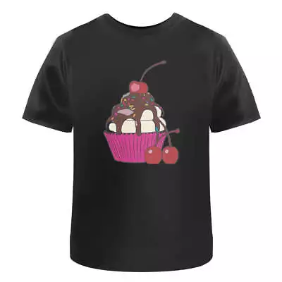 Buy 'Cherry Chocolate Cupcake' Men's / Women's Cotton T-Shirts (TA039872) • 11.99£