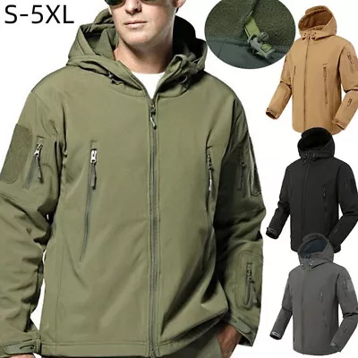 Buy Mens Jacket Coat Waterproof Tactical Soft Shell Military Army Jacket Windbreaker • 23.98£